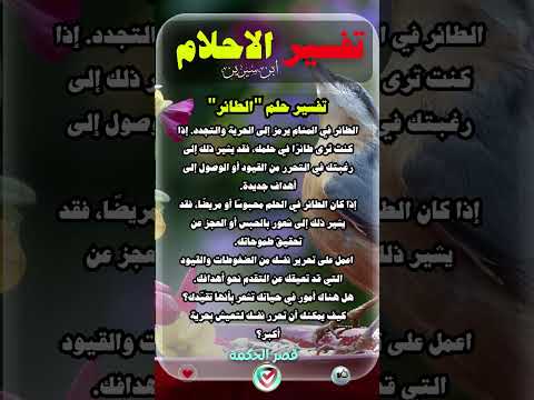 تفسير حلم الطائر هل يرمز إلى الحرية أم القيود اكسبلور قصر الحكمة