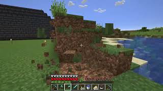 When I start to terraform the area around my shelter - Minecraft screenshot 4