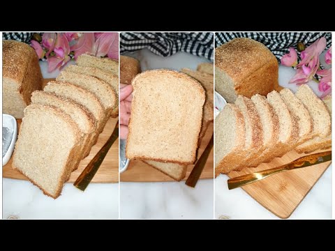 خبز التوست بالقمح الكامل بدون دقيق ابيض صحي واحسن مايمكن تقدمي لاسرتك