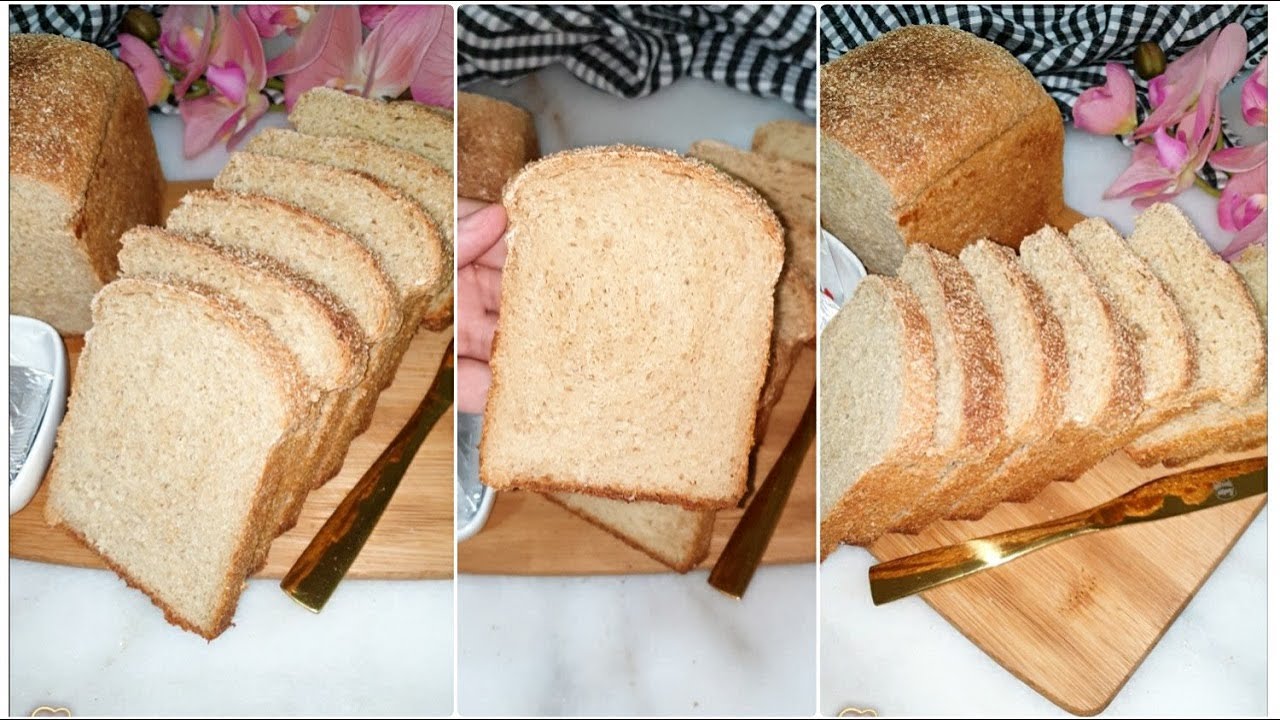 خبز التوست بالقمح الكامل بدون دقيق ابيض صحي 💪واحسن مايمكن تقدمي لاسرتك