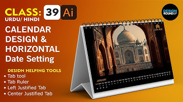 Make a Calendar Design 2024 in Adobe illustrator || For Beginners || illustrator Tutorials
