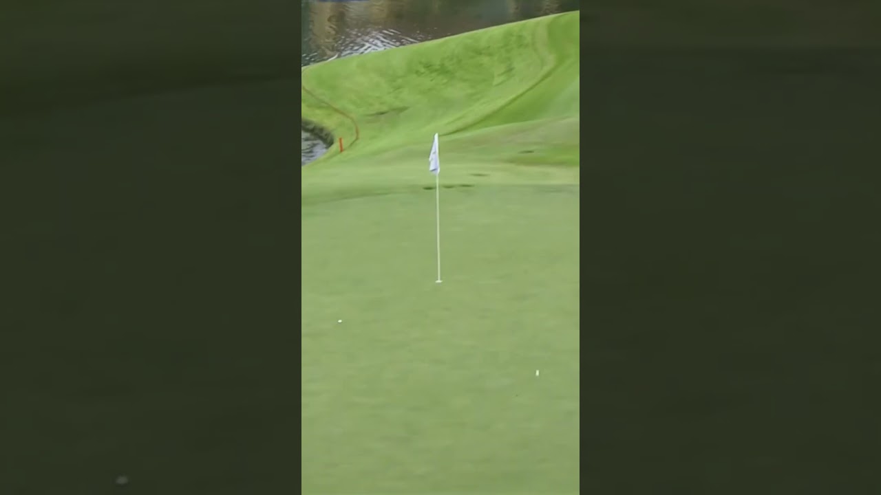 For 3 from the fairway! Linnea Strom sends it straight to the cup 👊