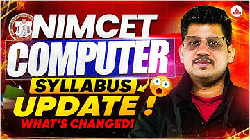 CUET PG 2026 | NIMCET Computer Syllabus Update| What