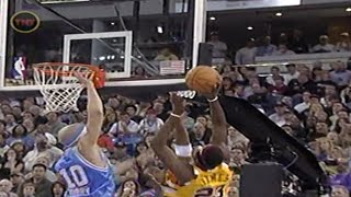 Mike Bibby BLOCKS LeBron (Good Quality)