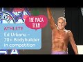 Ed Urbano - 76 year old champion all natural bodybuilder performs on stage.