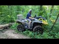 Can-Am Outlander XMR 1000 vs. Polaris Sportsman Highlifter 850 in a little friendly competition.