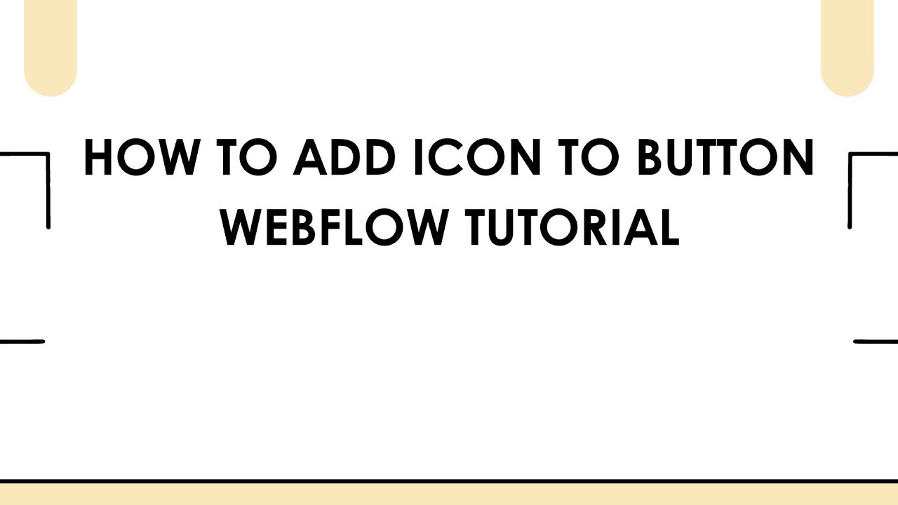 How To Add Icon To Button Webflow Tutorial - YouTube