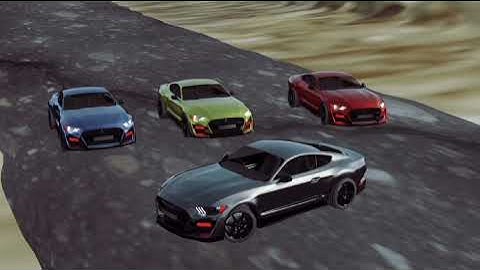 Ford Mustang GT 500 Race Scene | Eevee Render | Blender 2.9