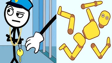 Thief Puzzle vs Ragdoll Break - Satisfying ASMR Walkthrough Funny Gameplay Max Level