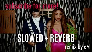 Shakira & BZRP Diss track to Ex Pique [SLOWED + REVERB] (remix by eM)