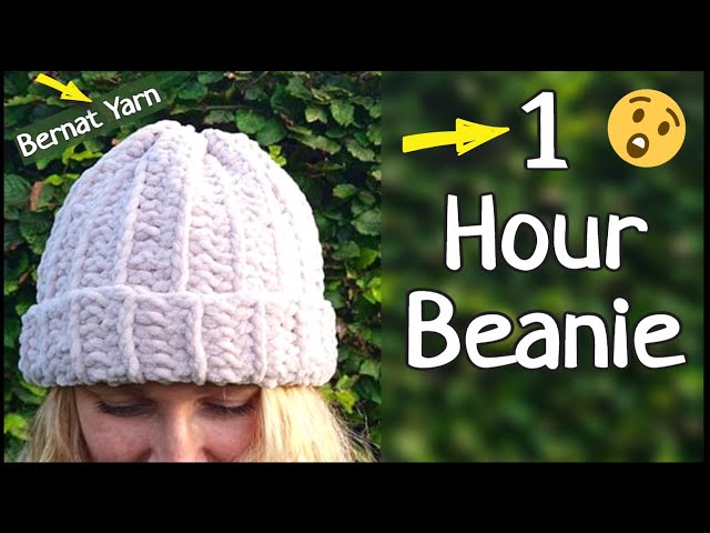 Bernat Beginner Knit Baby Bonnet​ Pattern