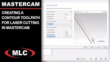 Creating a Contour Toolpath for Laser Cutting in Mastercam | #Mastercam Tech Tip 2/10