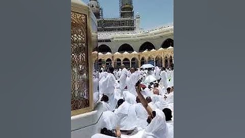 Muqam Ibrahim. the ston on which ibrahim. (AS) Stood on while he was building the ka