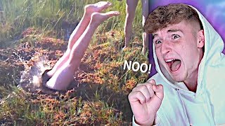 Guy Gets SWALLOWED By Deep Puddle.. (SHOCKING)