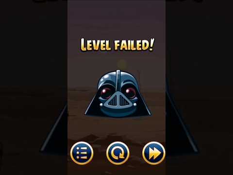 Angry Birds Star Wars Level Failed Sound And Laugh Darth Vader 