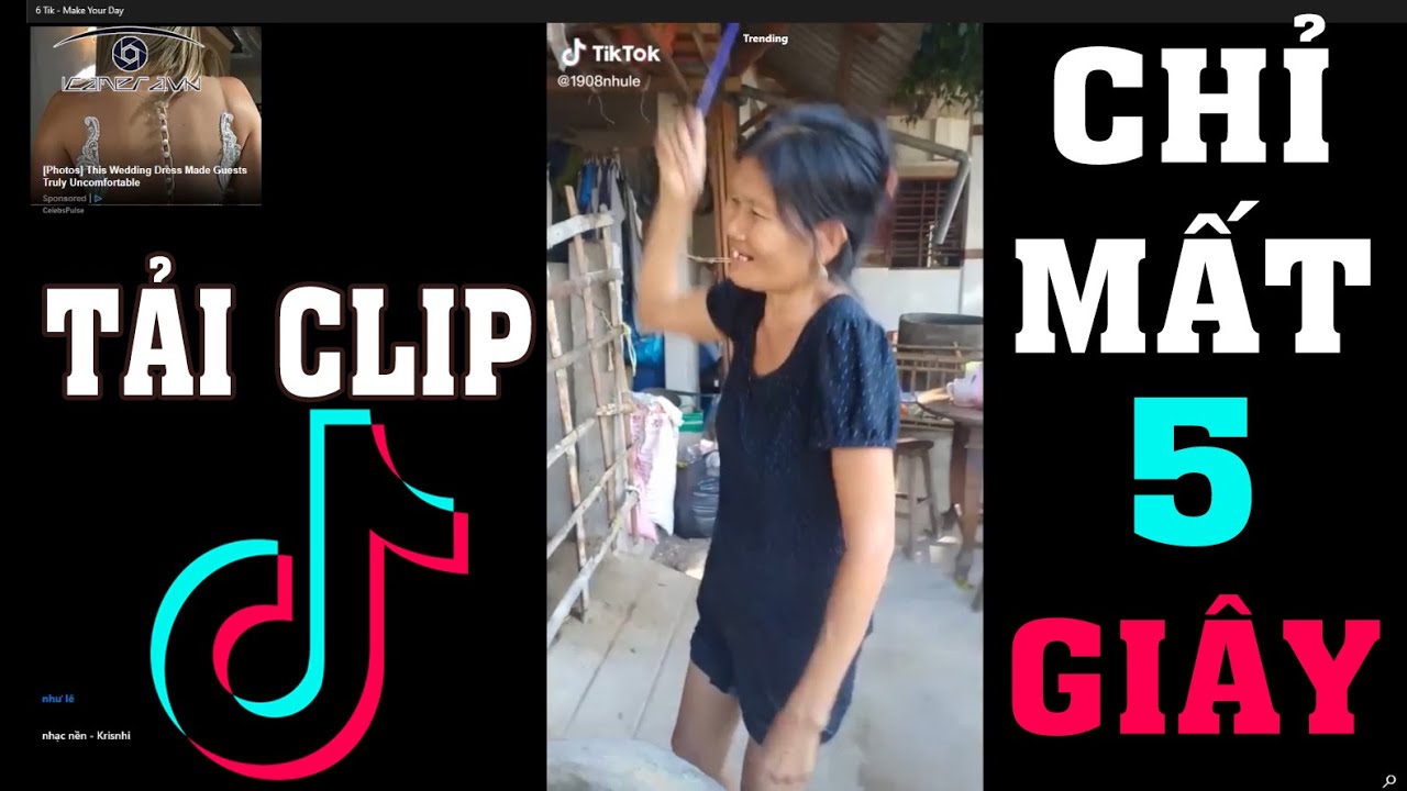 Cách tải video Tik Tok về máy tính