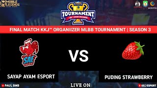 Game 1 : SAYAP AYAM ESPORT vs PUDING STRAWBERRY | FINAL KKJ™ ORGANIZER TOURNAMENT MLBB SEASON 3 screenshot 3