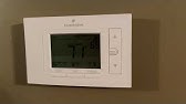 Emerson 80 Series How Do I Lock And Unlock My Thermostat Youtube