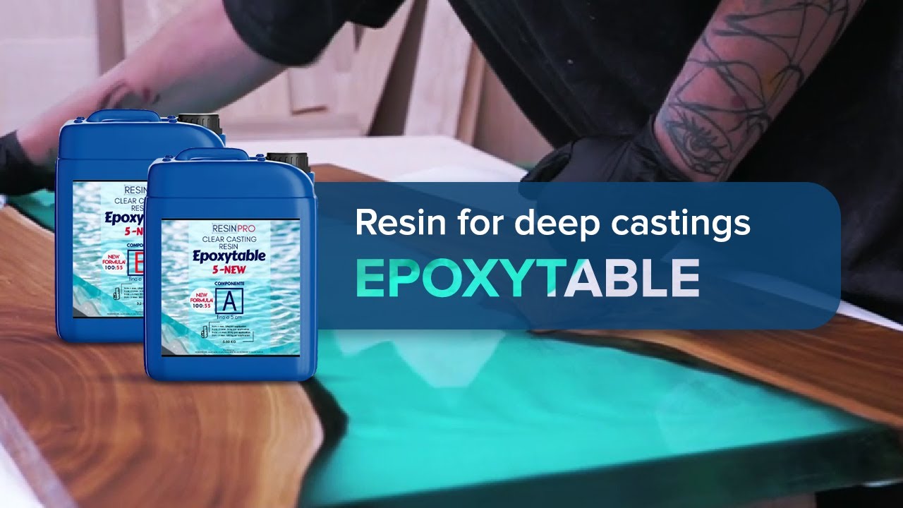 EPOXYTABLE 5-FIVE - Deep Pour Epoxy Resin For Tables & Large