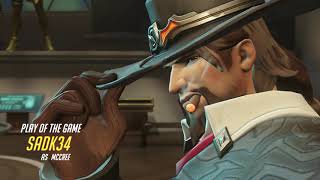 [SADK34] OVERWATCH - MCCREE - 5 KILLS ULT!