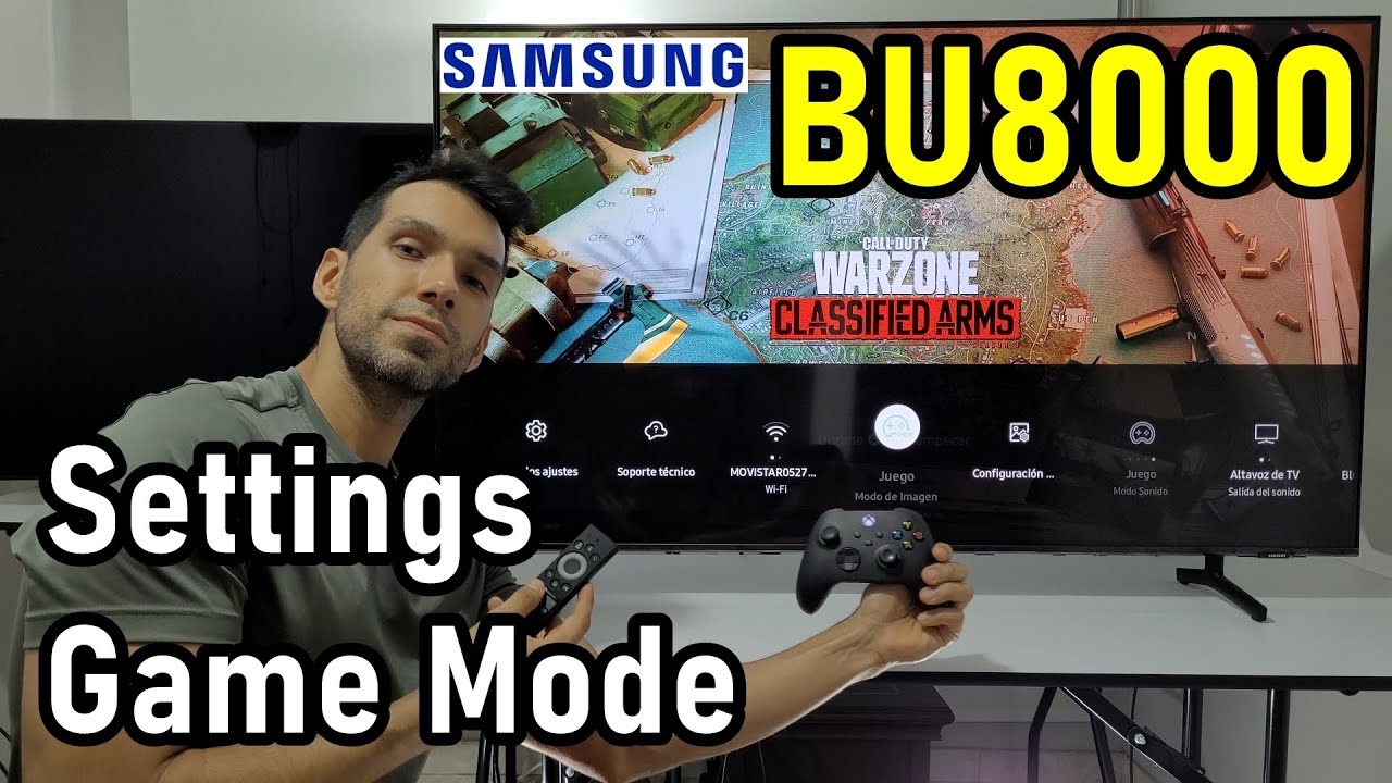 SAMSUNG BU8000 Best Settings Game Mode SDR and HDR - Smart TV 4K - YouTube