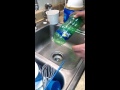 Clear a sink drain easy with a empty 2 liter bottle