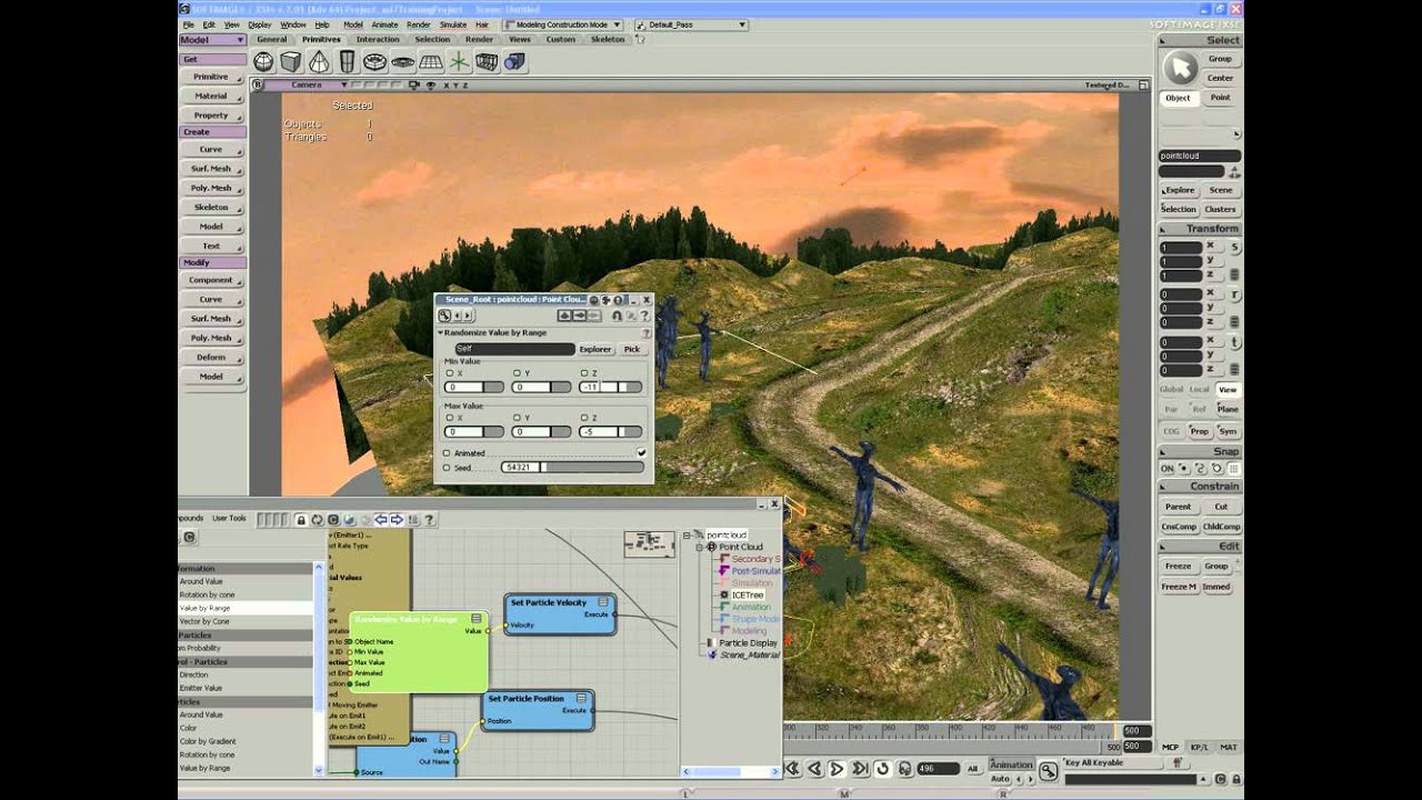5. Set Instance Geo Aligning Sizing Random Velocity Size