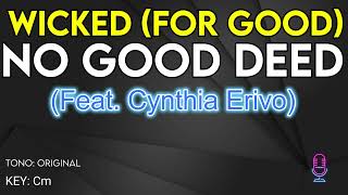 Cynthia Erivo - No Good Deed (Wicked The Film) - Karaoke Instrumental