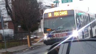 SEPTA BUS NovaBus LFS-Artic HEV #7421 Route: 18 To Fox Chase