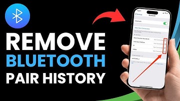 How to Remove Bluetooth Pairing History !