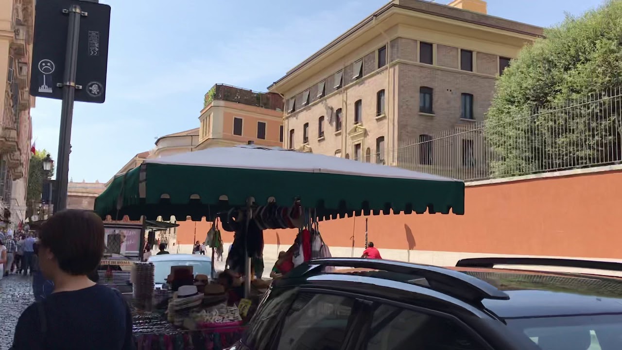 Rome Italy- Walking heading to Vatican City Gate the weather channel