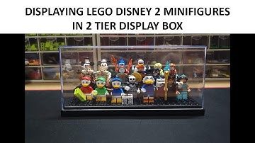 Displaying Lego 71024 Disney Series 2 CMF in 2 Tier Display Box