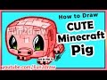 Minecraft Pigs Drawing