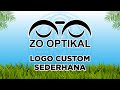 Belajar buat logo ZO OPTIKAL pemula