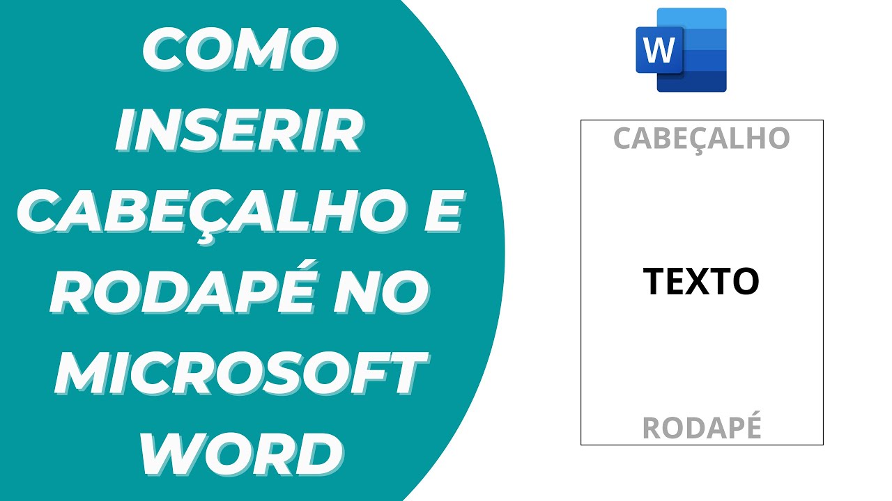 Como Inserir Cabeçalho e Rodapé no Microsoft Word - YouTube
