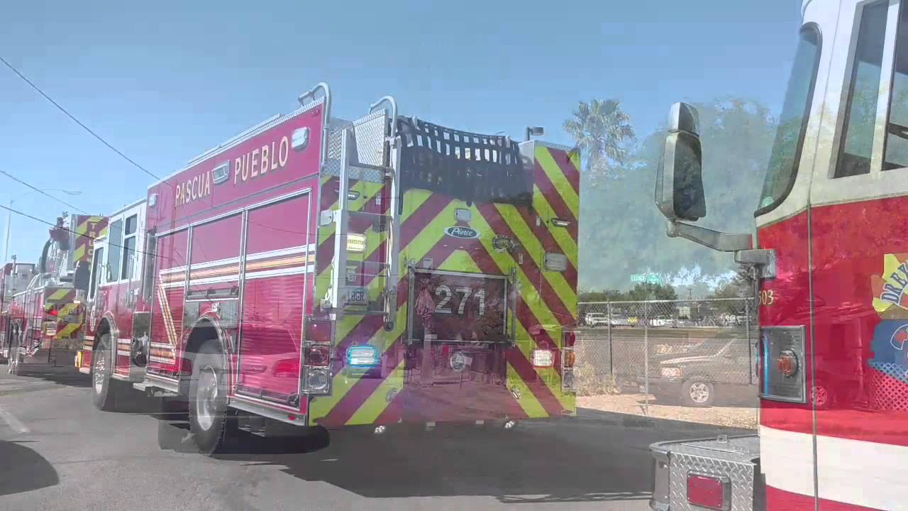 South Tucson fire chief goes out in style - YouTube
