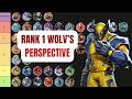 SEASON 8.0 TIERLIST from the RANK 1 WOLVERINE