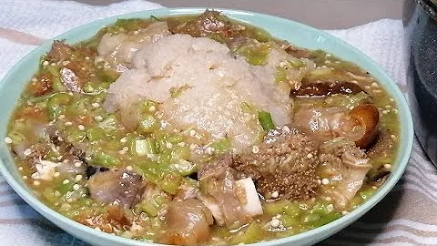 How to Make Oil-less Okro Soup | Slimmy Okro Soup Recipe