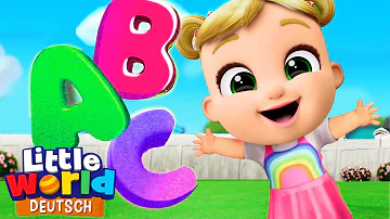 Das ABC-Lied | Kennst du schon das Alphabet? |  Kinderlieder für Kleinkinder | Little World Deutsch