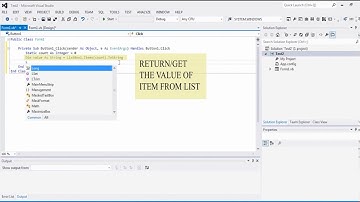 Get the String/Value of Item Listbox and Highlight Item (Listbox VB.net Tutorial)