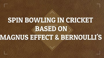 Magnus effect and applications of Bernoulli