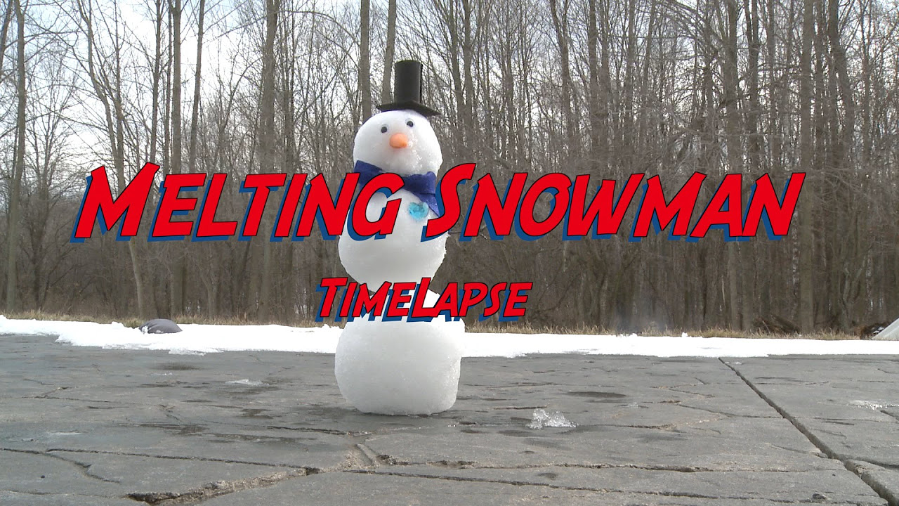 Melting Snowman Timelapse