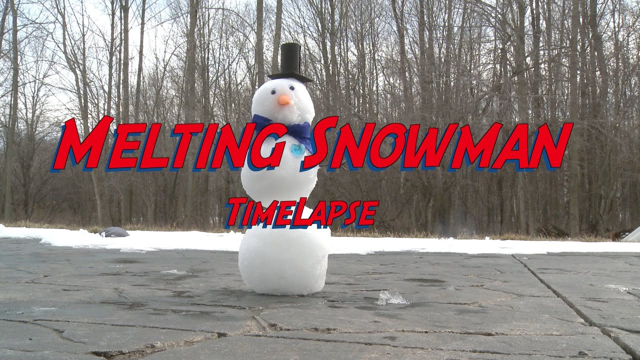 Melting Snowman Timelapse 