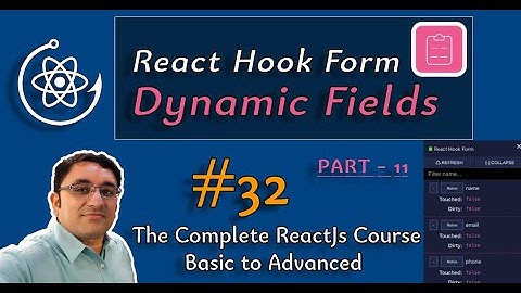 react hook form tutorial in hindi || dynamic fields in react hook form in hindi   #32