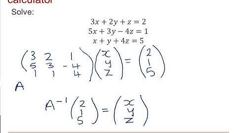 OCR Pure Core: Matrices 5-2