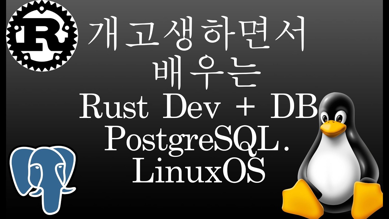 Db Player Rust 001_러스트개발자의 위한 DB 기초 postgreSQL + Rust DB - YouTube