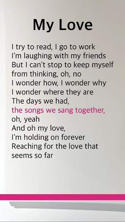 My Love | Westlife