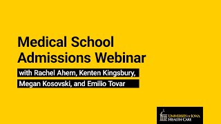 MD Admissions Webinar