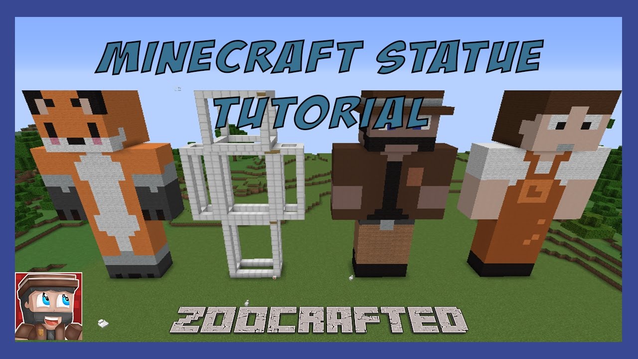 Minecraft Tutorial How To Make Skin Statues! YouTube