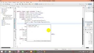 Create Form login with MigLayout step 1